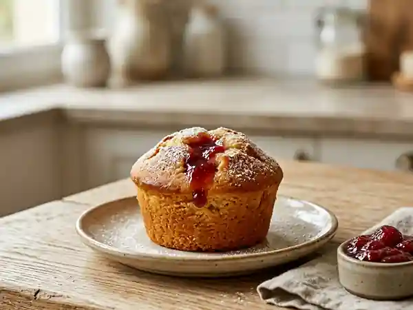Petits cakes dorés au cœur de confiture - Photo de présentation