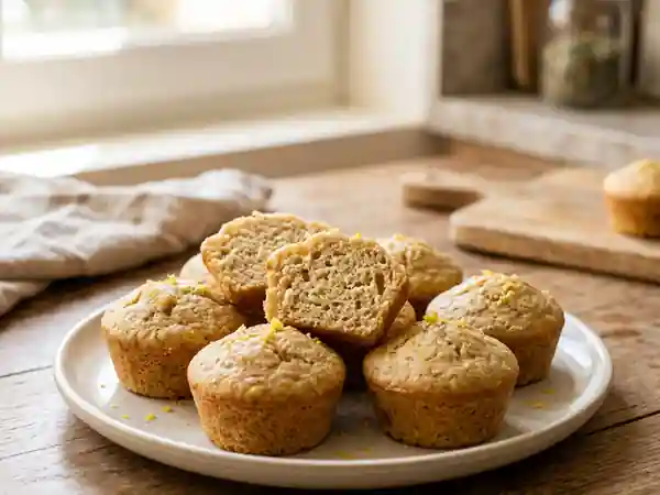 Bouchées fondantes au citron et sucre de coco - Photo de présentation