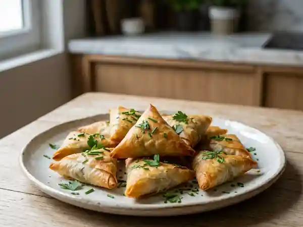 Mini Samossas Croustillants au Chèvre Frais - Photo de présentation