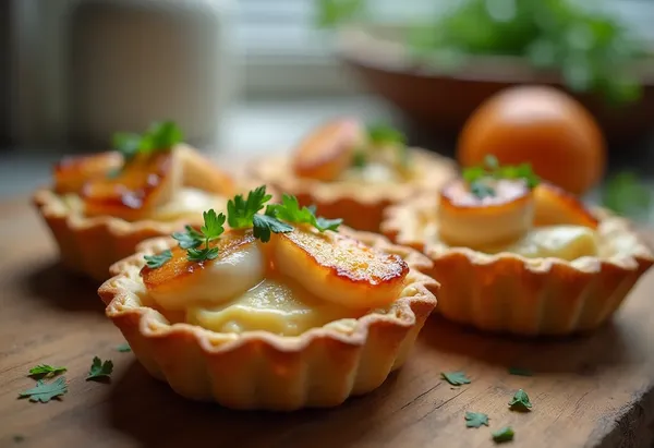 Mini-tartelettes apéritives aux noix de pétoncles : recette facile et gourmande