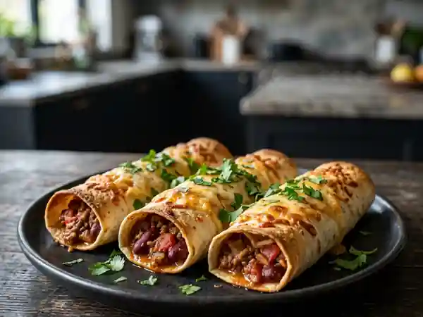 Mini tortillas chili et fromage fondu - Photo de présentation