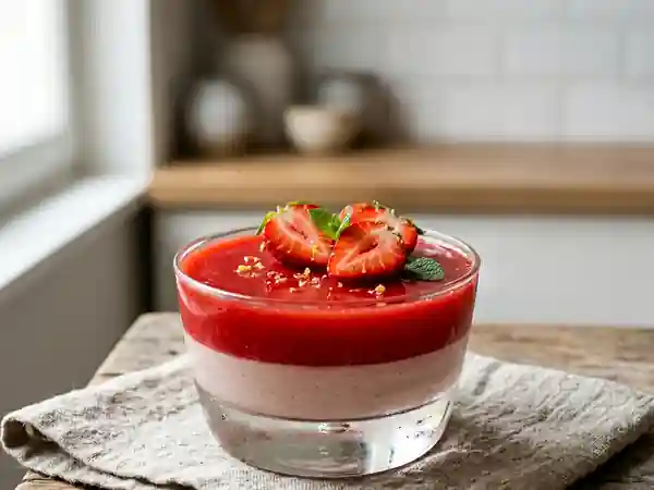 Miroir aux fraises : dessert frais et gourmand - Photo de présentation