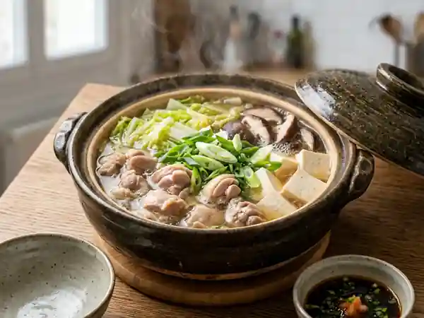 Mizutaki : Fondue Japonaise au Poulet et Dashi - Photo de présentation