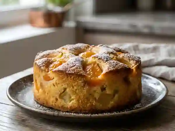 Moelleux à la ricotta et fruits fondants - Photo de présentation