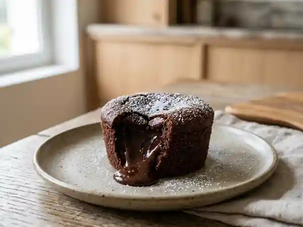 Moelleux au chocolat noir, cœur fondant - Photo de présentation