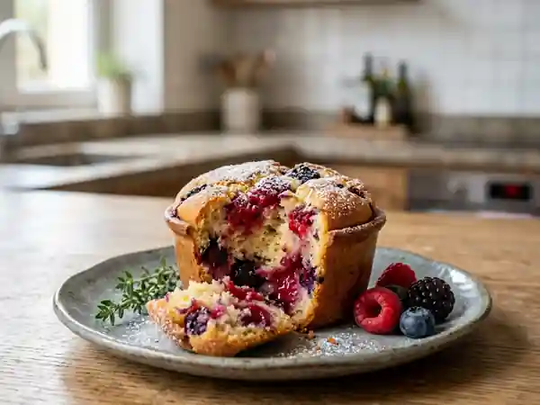 Moelleux aux fruits rouges : dessert gourmand et facile - Photo de présentation