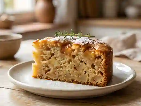 Moelleux aux pommes fondant à la cannelle - Photo de présentation