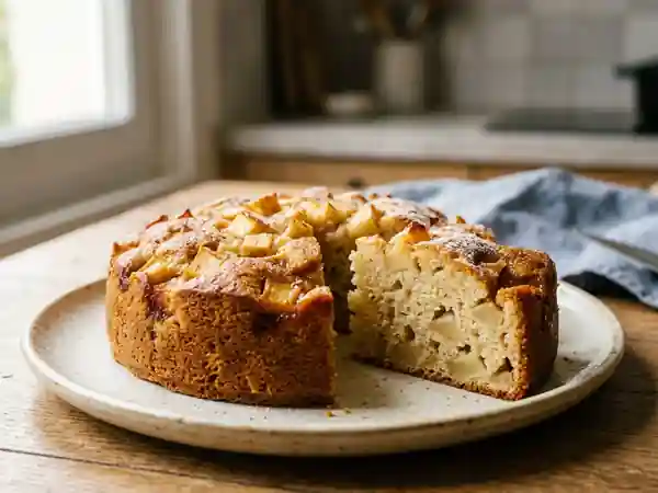 Moelleux aux pommes fondant à la vanille - Photo de présentation