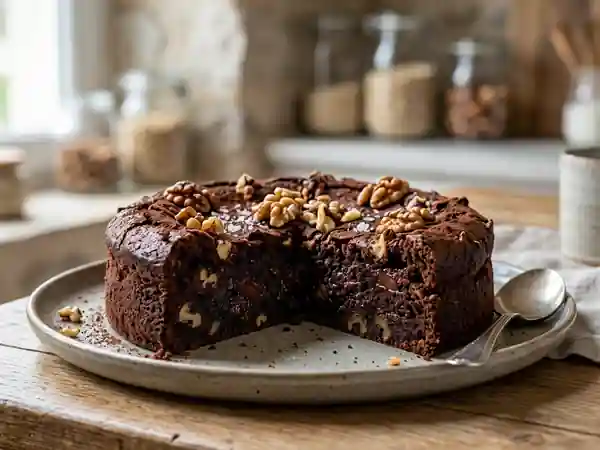 Moelleux intense chocolat et noix - Photo de présentation