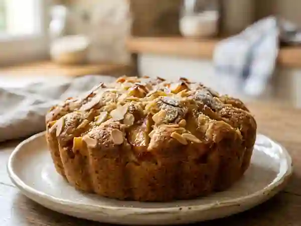 Moelleux pommes et amandes caramélisées - Photo de présentation