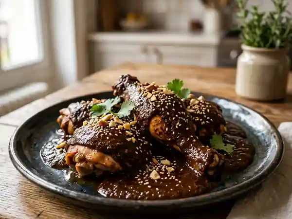 Mole Poblano : Poulet Sauce Cacao et Piments - Photo de présentation