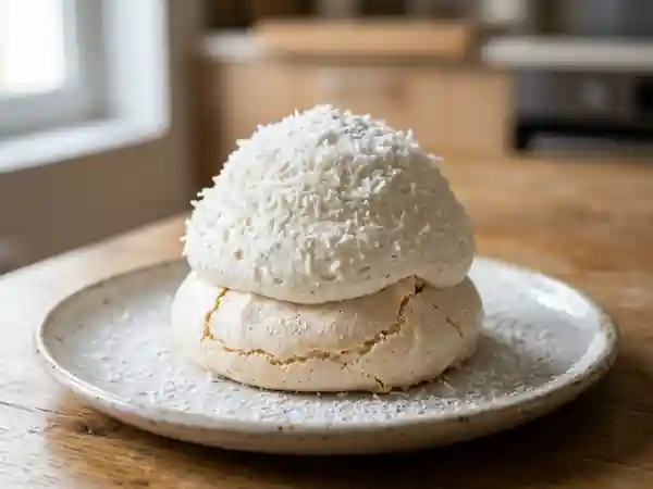 Mont Blanc exotique noix de coco : dessert gourmand et léger - Photo de présentation