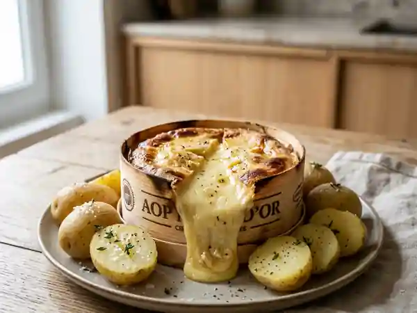 Mont d'Or coulant au vin blanc et ail - Photo de présentation