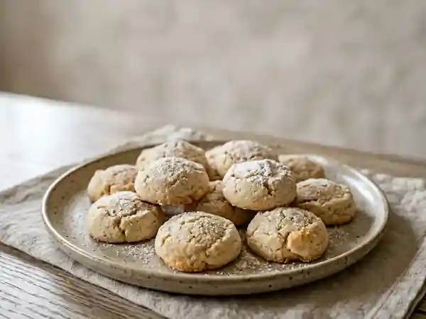 Montécaos fondants à la fleur d'oranger - Photo de présentation