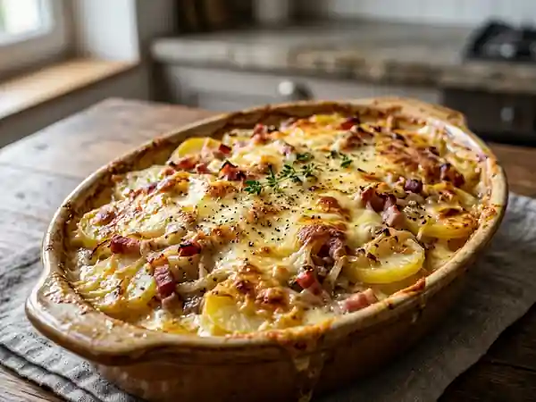 Morbiflette fondante et gratinée au four - Photo de présentation