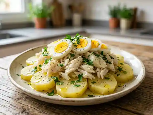 Morue fondante à l'ail et pommes de terre - Photo de présentation