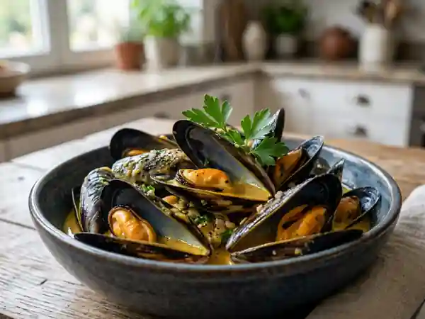 Mouclade charentaise : recette traditionnelle au curry et crème - Photo de présentation