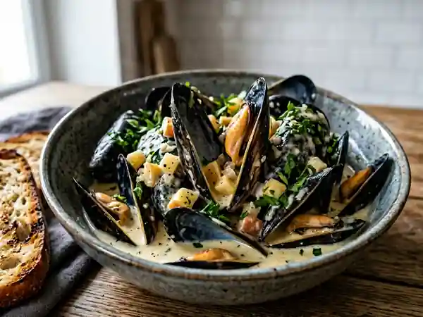 Moules à la Normande Crème et Cidre Brut - Photo de présentation
