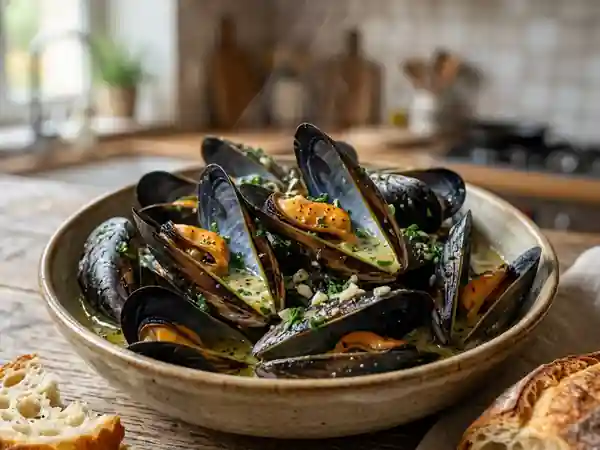 Moules au Beurre d'Escargot : Recette Savoureuse et Facile - Photo de présentation