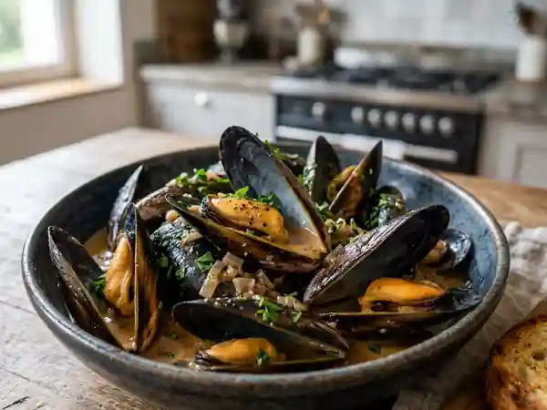 Moules Onctueuses au Porto - Photo de présentation