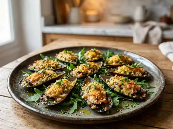 Moules Farcies au Beurre d'Amandes : Recette Gourmande et Facile - Photo de présentation