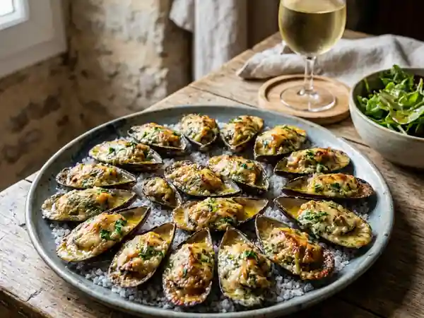 Moules farcies du Marais : iodées et gourmandes - Photo de présentation