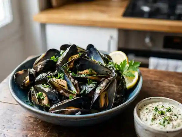 Moules Fondantes à la Mayonnaise d'Échalote - Photo de présentation