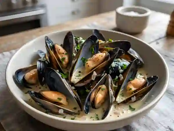 Moules au roux blanc citronné - Photo de présentation
