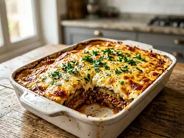 Moussaka arménienne traditionnelle de grand-mère : recette authentique et savoureuse - Photo de présentation