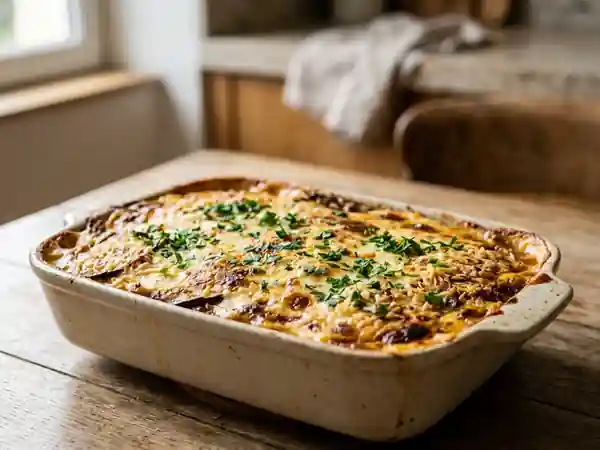 Moussaka au mouton et béchamel onctueuse - Photo de présentation