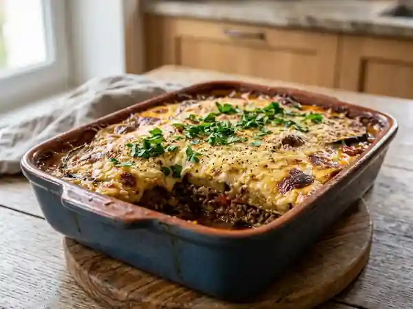 Moussaka égyptienne fondante à la cannelle - Photo de présentation