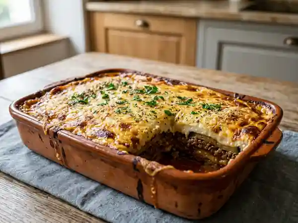 Moussaka fondante à la grecque - Photo de présentation