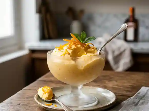 Mousse à l'orange givrée et onctueuse - Photo de présentation