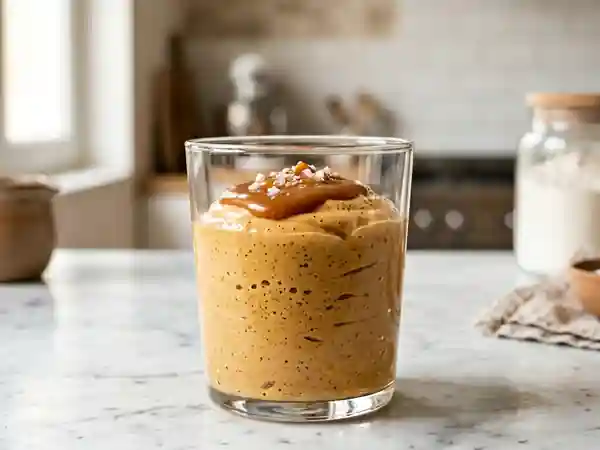 Mousse aérienne au caramel et beurre salé - Photo de présentation