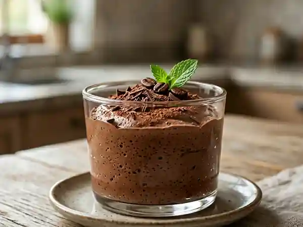 Mousse intense chocolat noir et expresso - Photo de présentation