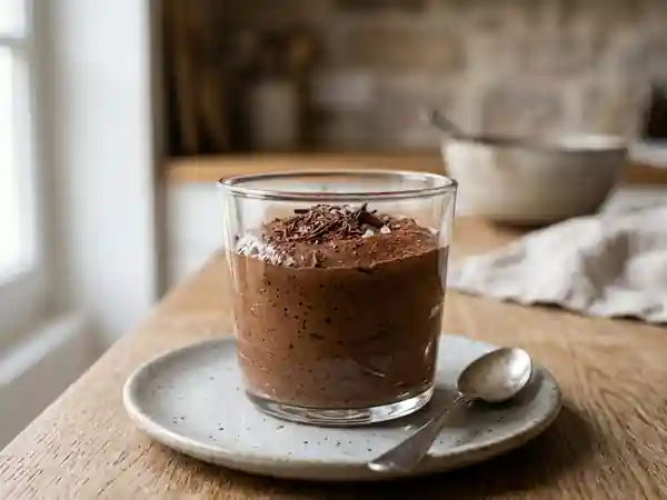 Mousse au chocolat légère et onctueuse pour une personne - Photo de présentation