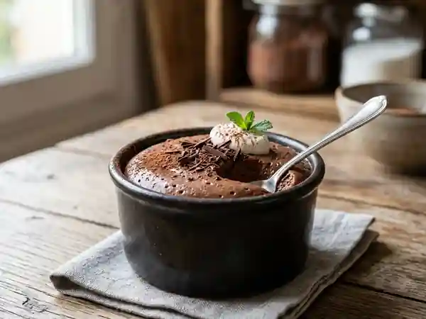 Mousse au chocolat noir soyeuse - Photo de présentation