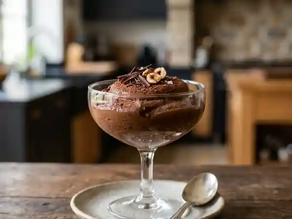 Mousse au chocolat noir intense et veloutée - Photo de présentation