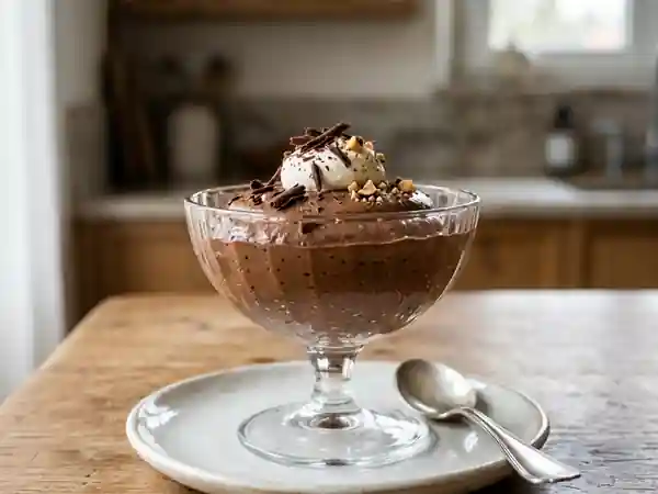Mousse au chocolat noir intense et soyeuse - Photo de présentation