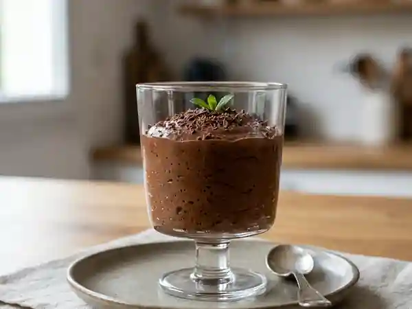 Mousse au chocolat aérienne et fondante - Photo de présentation