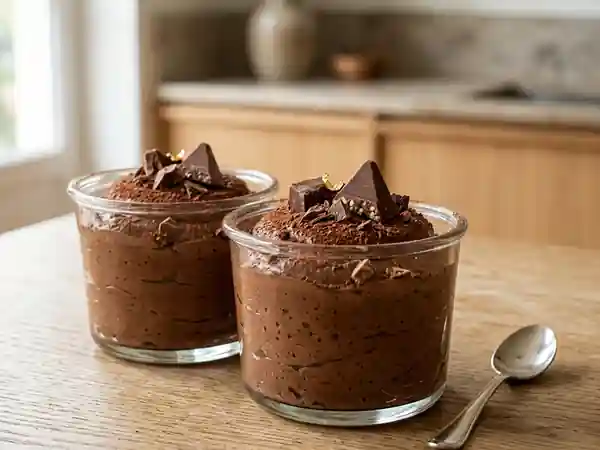 Mousse au chocolat Toblerone onctueuse et gourmande - Photo de présentation