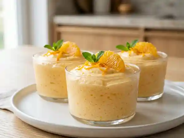 Mousse d'orange légère et onctueuse : recette facile et rapide - Photo de présentation