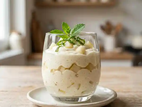 Mousse fondante poire et mascarpone - Photo de présentation