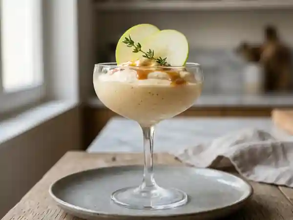 Nuage glacé aux pommes et cidre brut - Photo de présentation
