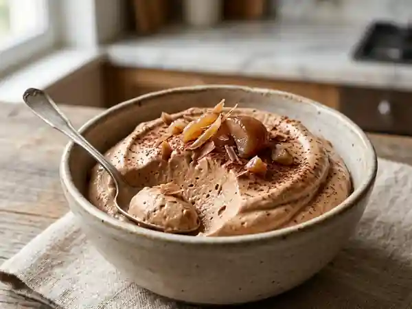 Mousse glacée onctueuse aux marrons : dessert d'hiver gourmand - Photo de présentation