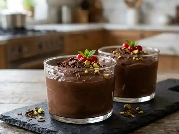 Mousse légère au chocolat noir et avocat : dessert sain et gourmand - Photo de présentation