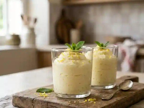 Mousse légère au citron et mascarpone facile à réaliser - Photo de présentation