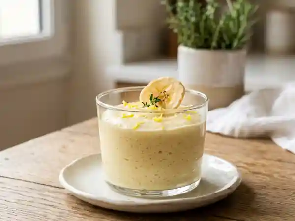 Mousse de banane onctueuse au citron - Photo de présentation
