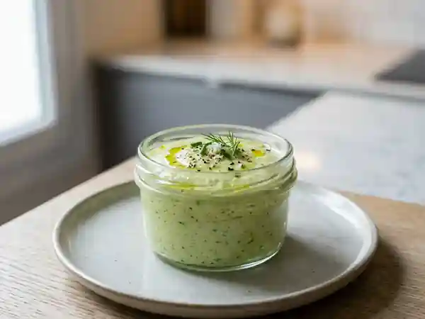 Mousse légère de courgette fraîche et onctueuse - Photo de présentation