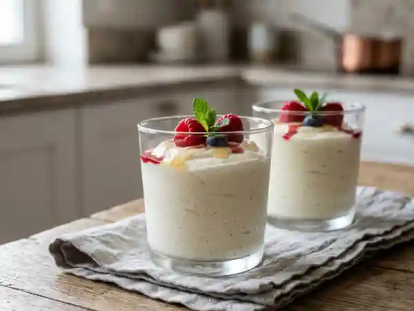 Mousse légère de fromage blanc facile et rapide - Photo de présentation